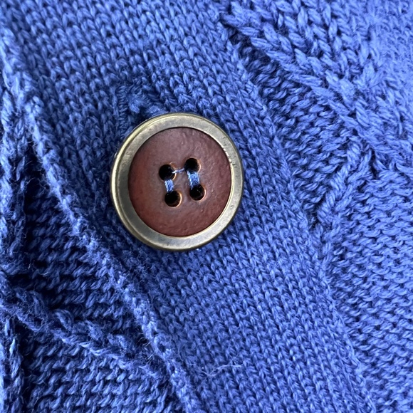 ⛳️|•PING•| Vintage Cardigan Sweater Vest Button Down Knitted In Scotland - Picture 2 of 8